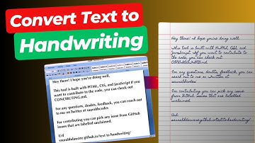 How to Convert Text into Handwriting | Turn Text into Realistic Handwritten Notes