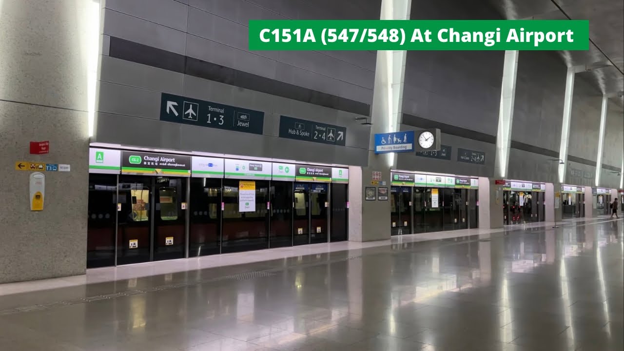 [XPO ↔ CGA Shuttle Train Service Again][SMRT] C151A (547/548) at Changi Airport