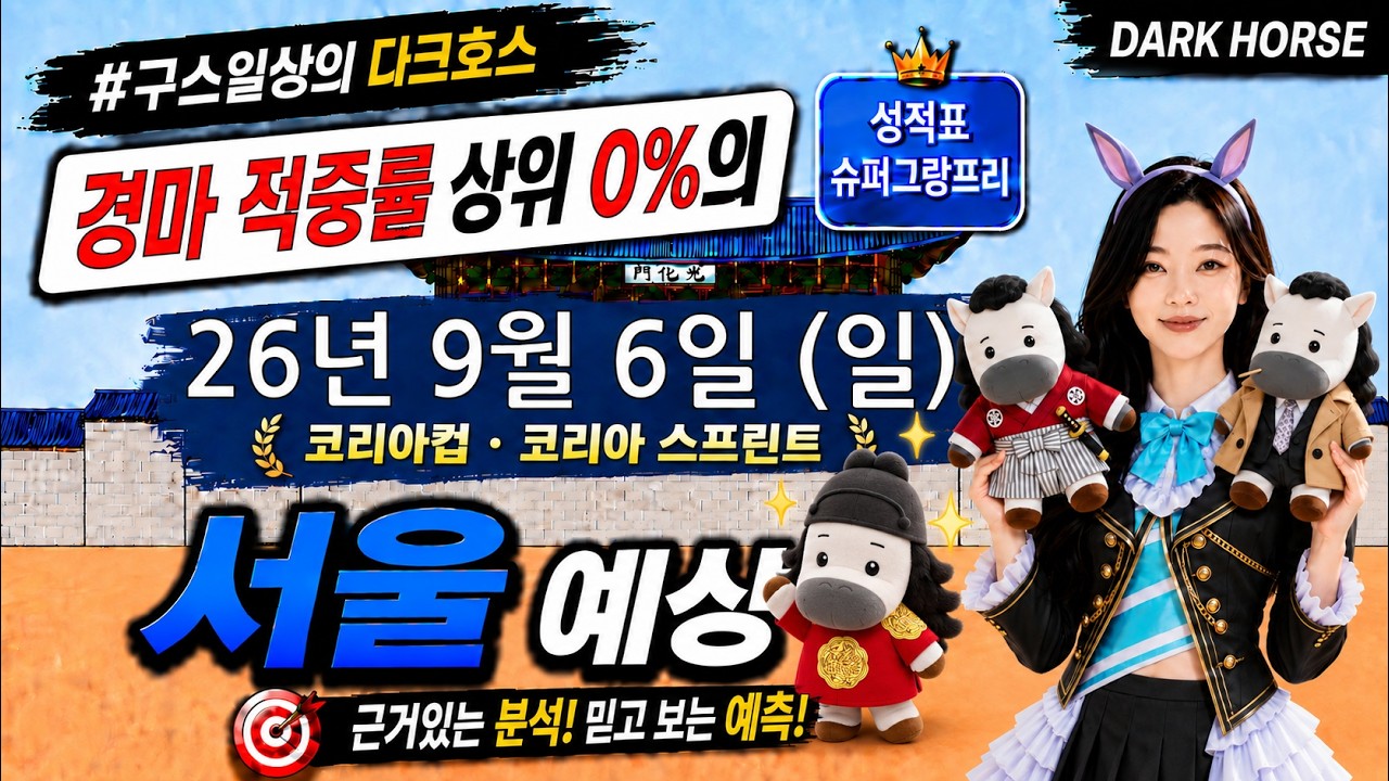 [the다크호스] 2026년 9월 6일 일요일 서울 경마 예상 #경마예상 #경마 #경마정보