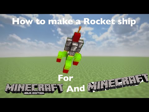 How To make a Rocket Ship For Minecraft Java edition/Bedrock edition | Minecraft tutorials