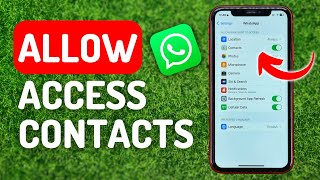 How to Allow Whatsapp to Access Contacts on iPhone - Full Guide