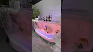 The Ultimate Luxury Home Bar! 🐠✨ Synthetic Crystal Fish Tank #shorts