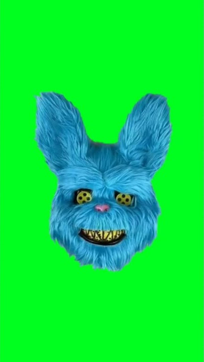 mentahan topeng kelinci psychopath black screen or green screen