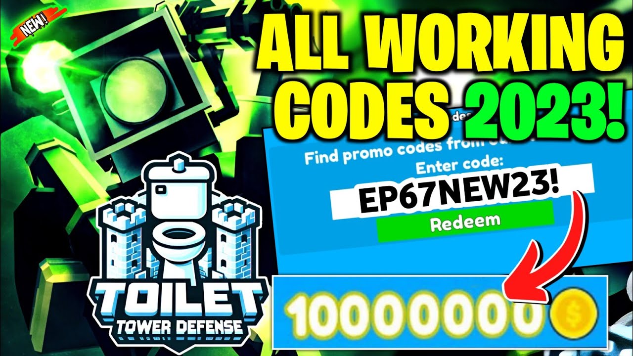 Toilet Tower Defense codes December 2023 – free coins and more