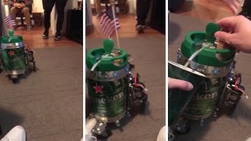 Man Creates Incredible Beer Robot 