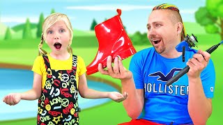 Alice and Dad go to the Picnic in Nature | Collection of Funny Videos for Kids