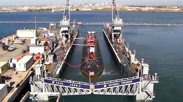 Massive Navy Nuclear Submarine Dry Dock