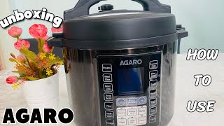 How to use Agaro Electric pressure cooker | इलेक्ट्रिक प्रेशर कुकर use करने का तारिका  | HD