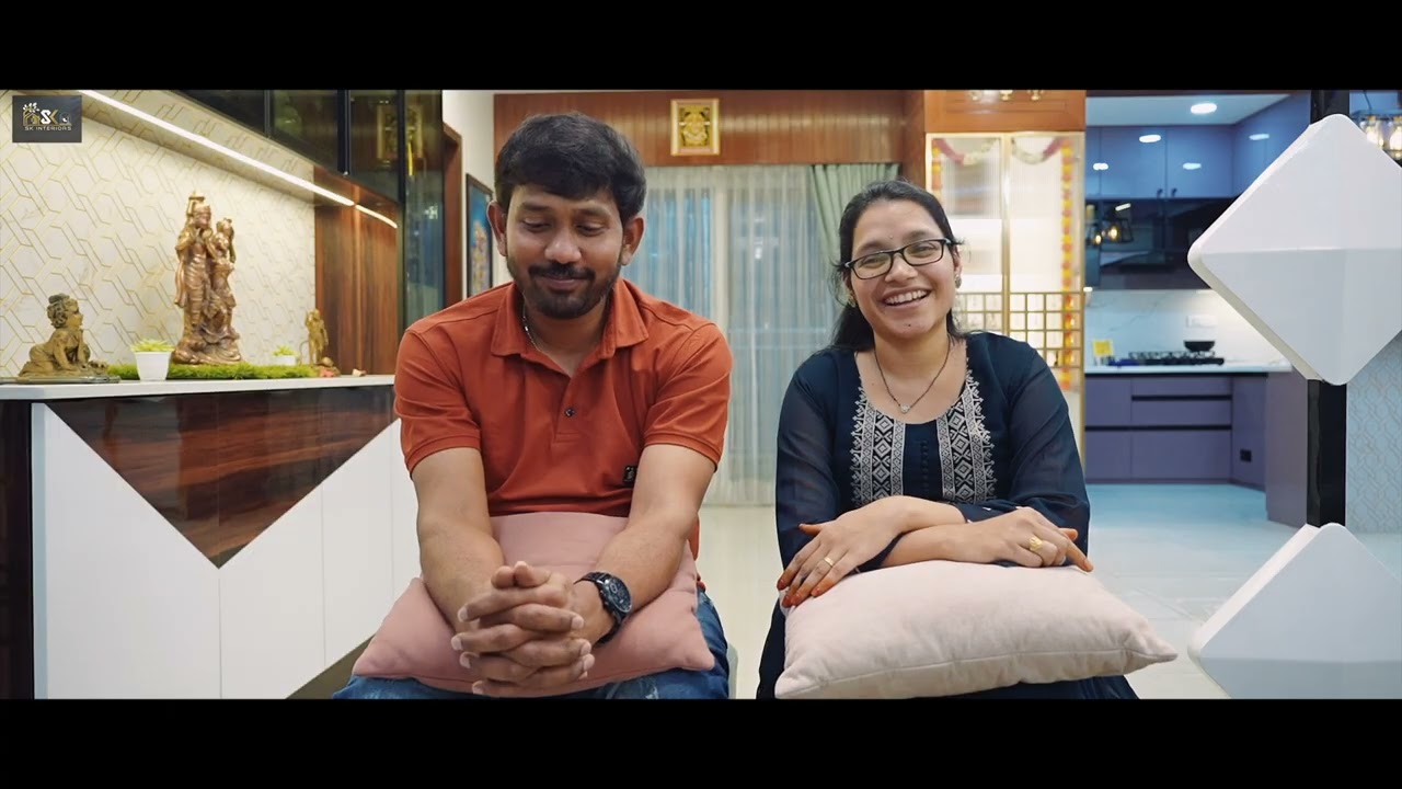 #28  SK Interiors | Best Interiors | Ramky One Harmony | Pragathi Nagar | HYD |  3.5 BHK