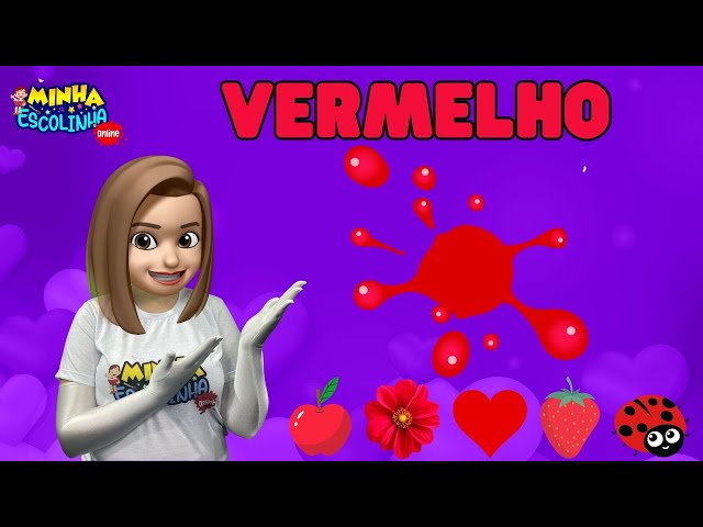 Cores Vermelho  G3 - Educação Infantil - Videos Educativos - Atividades para Crianças