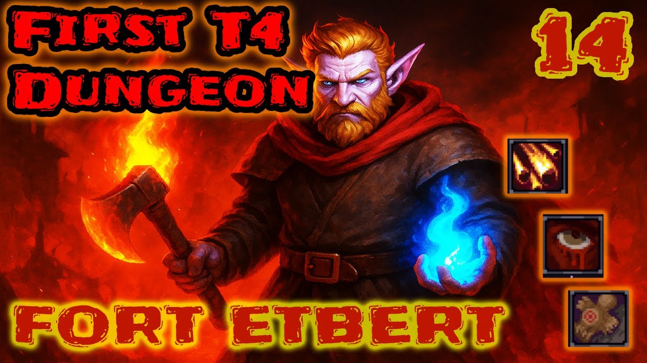 Mahir 14 | Flames & Axe in the First T4 Dungeon – Hybrid Build [ Rot Axe + Pyromancy ] | Stoneshard