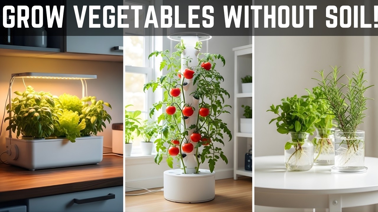 Grow Vegetables Without Soil at Home | Complete Hydroponic Gardening ...