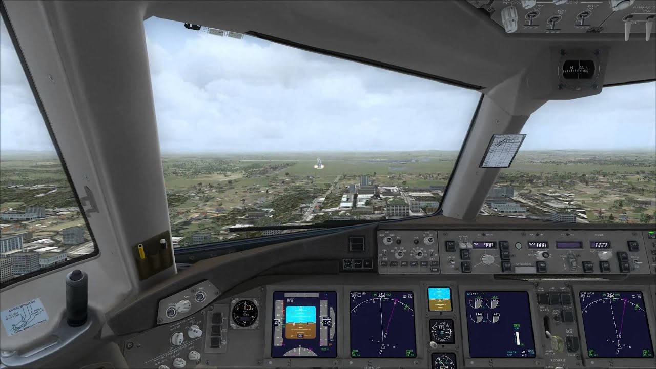 Cockpit 777-200LR DELTA Airlines approaching Melbourne - YouTube