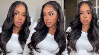 How To: No Leave Out Quick Weave/Closure Quick Weave At Home! The Easy Way Ft Queen Virgin Remy Hair