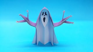 Halloween Ghost Origami | How to make a paper ghost for Halloween. Idea for Halloween.