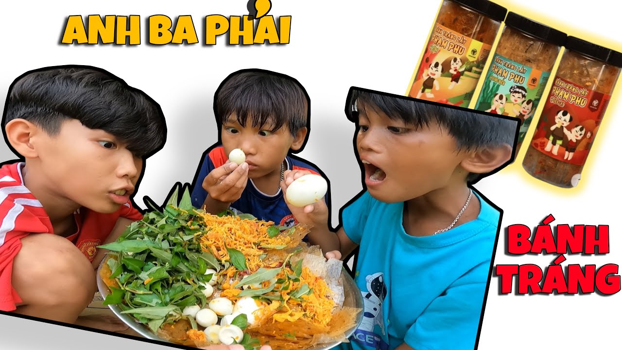 Anh Ba Báo TV | Làm Thau Bánh Tráng Trộn Khổng Lồ Mix Vị - Từ Bánh Tráng Anh Ba Phải TV