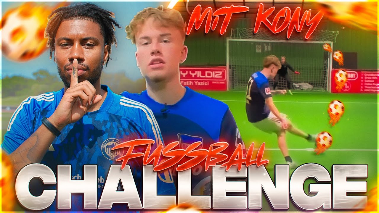 BILOS FUSSBALL CHALLENGE mit KONYGEBONY! ​⁠😂⚽️@bilalkamarieh610