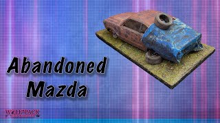 Abandoned Mazda - testing some model weathering techniques