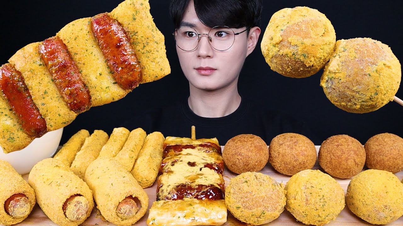 뿌링클 치즈볼 뿌링핫도그 치즈스틱 뿌링소떡 먹방ASMR MUKBANG CHEESE BALL & TTEOKBOKKI & HOTDOG トッポッキ チーズボール eating sounds