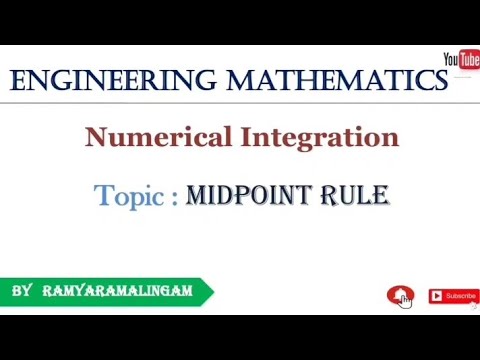 Midpoint Rule in Numerical Integration || in Tamil - YouTube