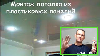 Потолок из пластиковых панелей