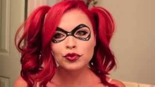 harley quinn face easy painting