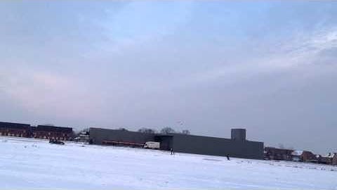 MPX Funcub flying and skiing in the snow