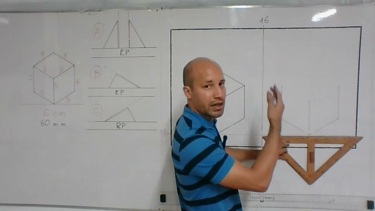 ¿COMO REALIZAR FIGURAS ISOMETRICAS USANDO LA ESCUADRA DE 60° Y LA DE 45°?