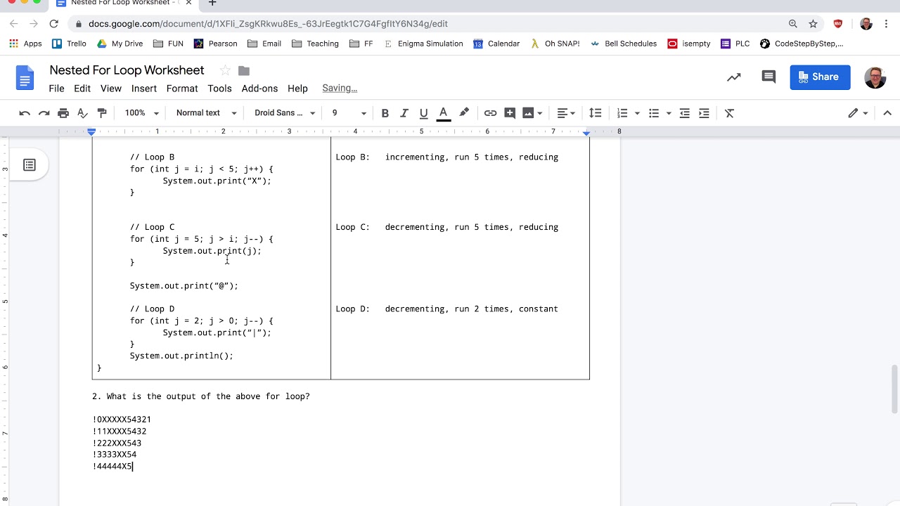 2.2 Nested For Loops - YouTube