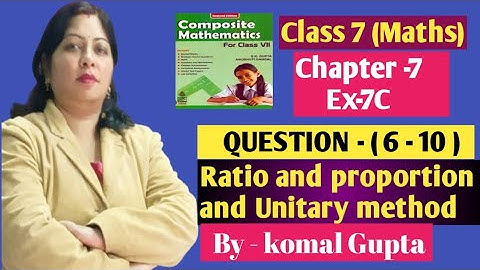 Ex-7C Q.(6-10) Class 7th SChand new learning composite mathematics self practice