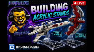 Let's Build LEGO Display Stands for the T6 Shuttle & UCS X-Wing ft. Brickcessories | HidBuilds