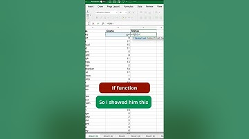 Learn how to use IF function in excel   #shorts #viral #viralshorts