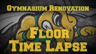 BHSU Gym Floor Renovation Time Lapse