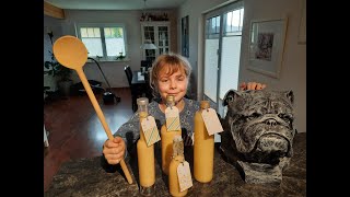 Eierlikör selber machen DDR Rezept 9 jährige macht Eierlikör selber Ostern Geschenk selbst gemacht