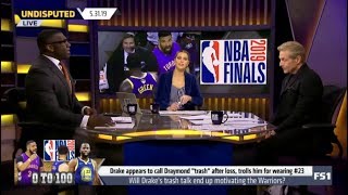 Undisputed | Skip and Shannon DEBATE: Will Drake&#39;s trash talk and up motivating the Warriors?