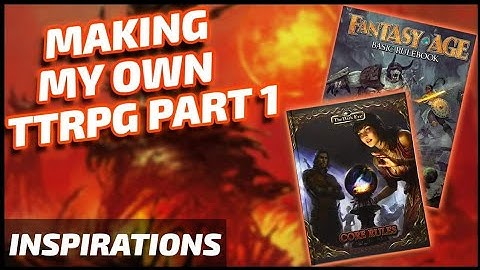 Making My Own TTRPG: inspirations part 1 Tabletop RPGs ( The Dark Eye) ( Fantasy Age)