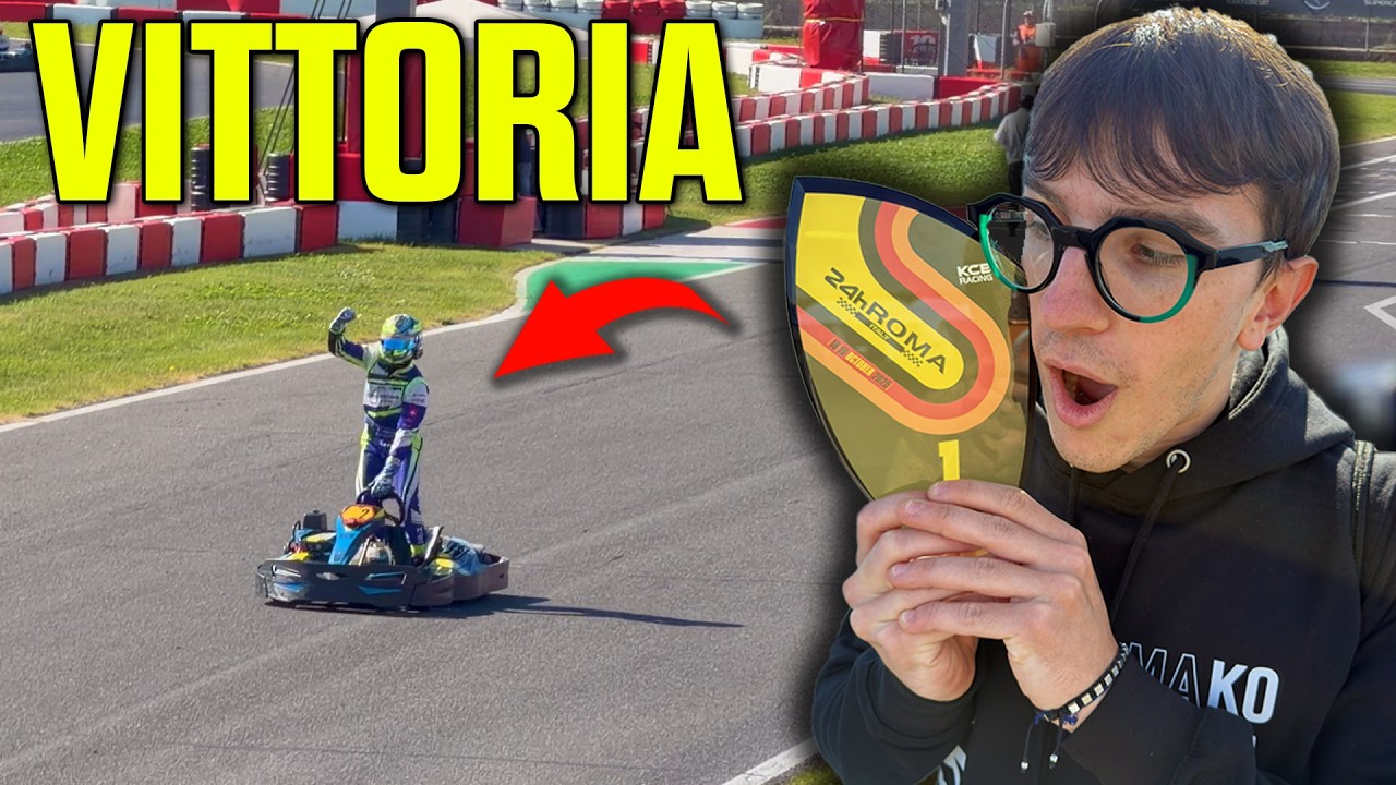 LA MIA PRIMA VITTORIA IN UNA 24h DI KART A ROMA!? 🏆