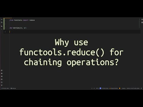 Why use functools.reduce()