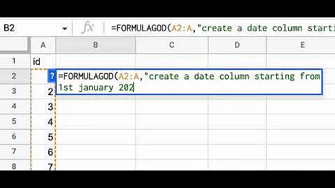 Formula God makes it easy to create columns of dat...