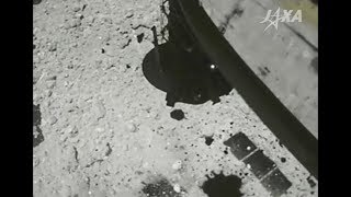 はやぶさ２が、小惑星「りゅうぐう」に着陸・試料採取した際の動画