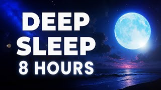 FALL ASLEEP FAST (8 HOUR)- Guided Sleep Meditation on the Beach - Ocean Sounds Deep Relaxation
