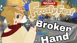 Can I win Frosty Fest With A BROKEN HAND? Splatoon 3