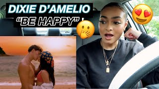 Dixie D'Amelio - Be Happy (ft. blackbear \& Lil Mosey) [Remix] Official Music Video | REACTION 👀