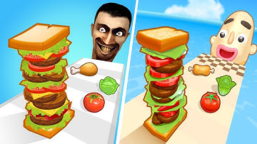 Sandwich Runner 🆚 Sandwich Run 🌻🧿🌺New Levels Walkthrough Gameplay WD 20284