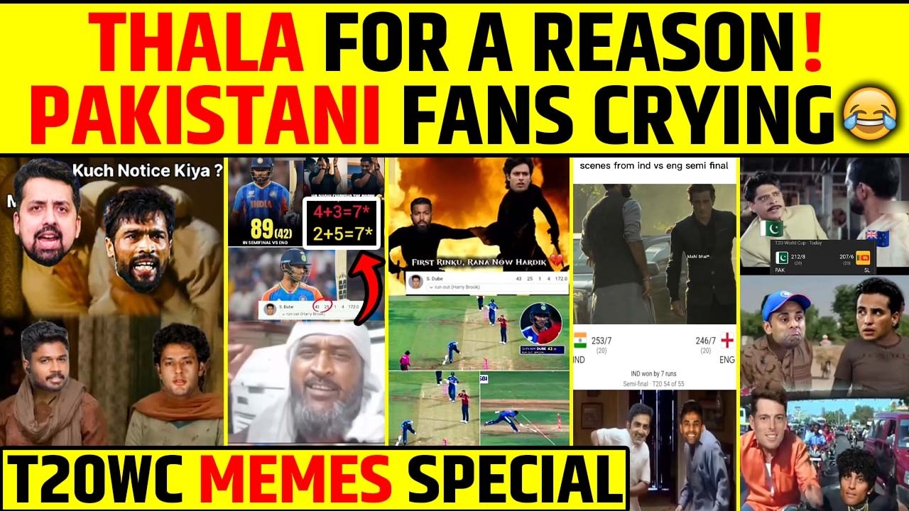 THALA FOR A REASON! PAKISTANI FANS CRYING😂 T20WC MEMES SPECIAL #t20worldcup2026 #memesreaction