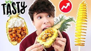 i only made buzzfeed TASTY recipes for a day !!!