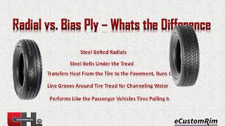 eCustomhitch eCustomrim Radial vs  Bias Production