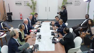 Brazilian President Lula Meets With Climate Delegates At Cop30