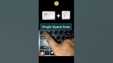 Single Space Lines Shortcut key. #shorts #asmr #tech #learning #words #microsoft #ms