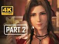 FINAL FANTASY 7 REMAKE Walkthrough Part 2 - Aerith Gainsborough (4K PS4 Pro Gameplay)